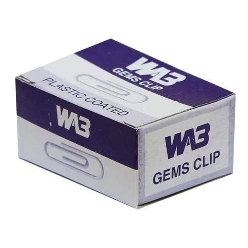 WA3 Plastic Coated Gems Clip - 4 Pack (25 pcs clips per pack)