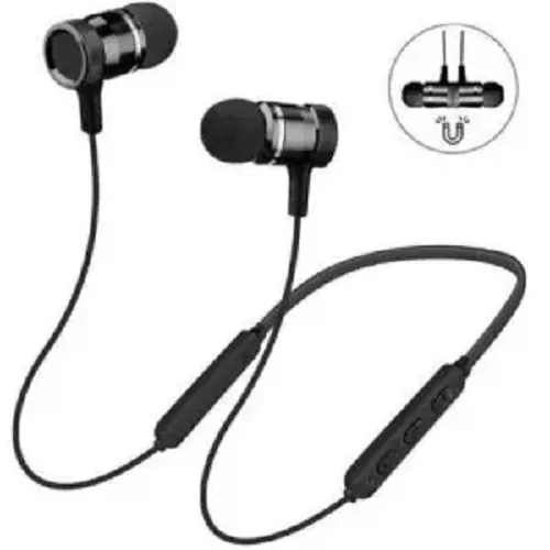 Metal Sports Bluetooth Headphone Sweat Proof Earphone Magnetic Earpiece Stereo Wireless Headset for Mobile Phone for Android