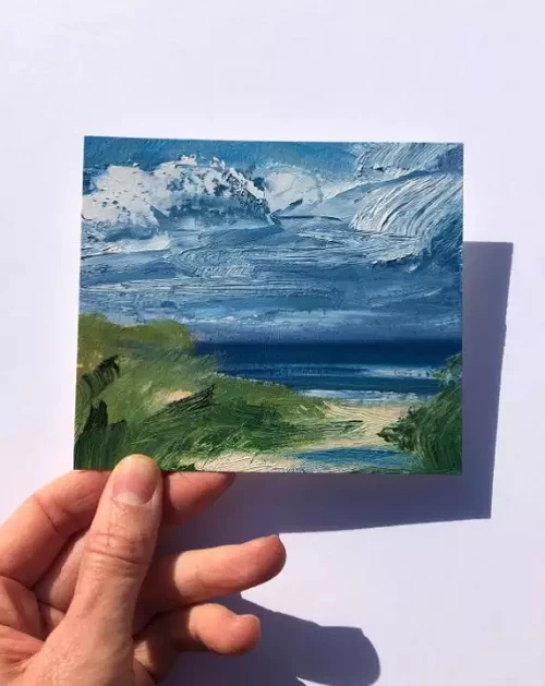 Mini Canvas sheet (4.5 X 4.5 inch) - 10 Pcs