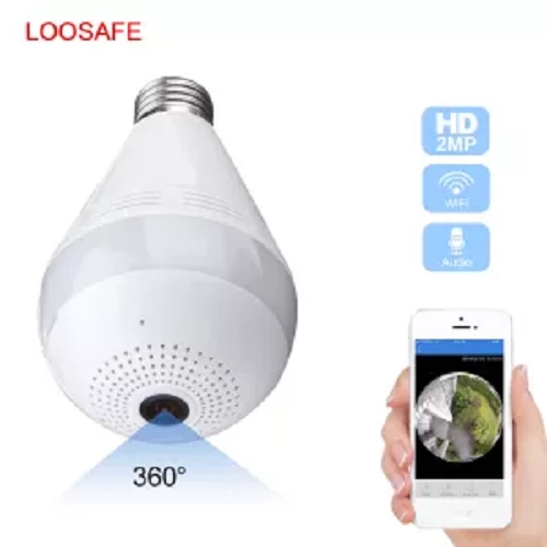 update version Photo For Living 1.3MP HD Wifi 360Â° VR Panoramic View Smart Light Bulb Camera Monitoring