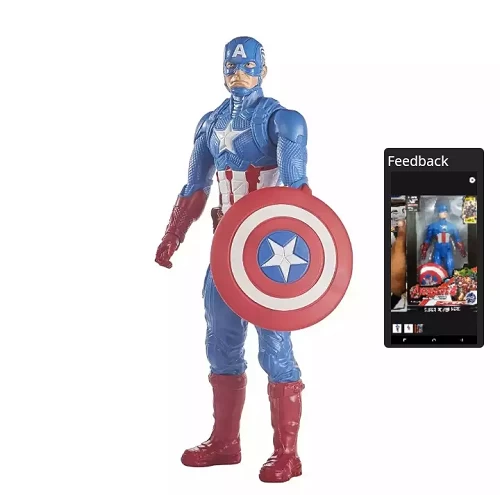Marvel Action Super Hero Captain America The Fast Avengers Toy for kid 10''