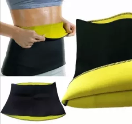 Sweat Slim Belt- Black and Yellow