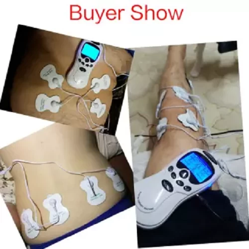 8 Mode 4 Pads 2 Port Tens Digital Therapy For Physical Pain Reduce & Body Slimming 8 Acupuncture Massager Machine