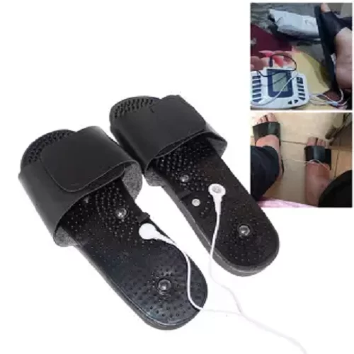 Tens Unit Massager Digital Tharapy 10 Acupuncture Machine Body Slimming 4 Pads & Foot Tharapy Massager Shoes Set