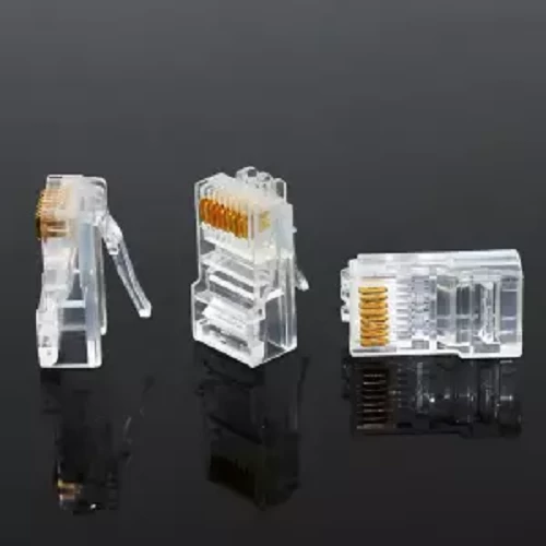 Rj45 Plug Ethernet Gold Plated Network Connector - 100Pcs(null)