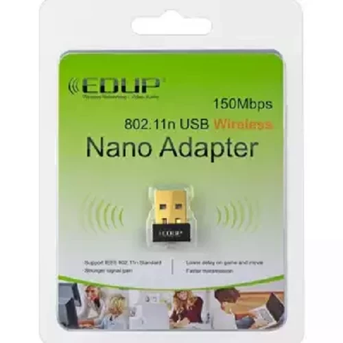 150Mbps USB WiFi - Wireless Nano Adapter - Black and Golden