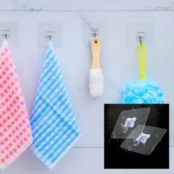 10 PCS Wall Hanger Clothes Hook Waterproof Sticky Hook