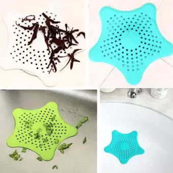 Colorful Silicone Kitchen Sink Filter Bathroom Floor-4Pcs