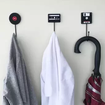 Durable Use Home Pasted Design Hooks Multifunctional Household Hanger