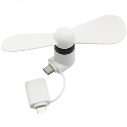 Mini Micro USB Fan - White color