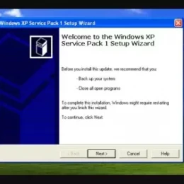 WIndows XP Service Pack 1 & Service Pack 2