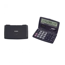 Solar and Battery Portable Large Display Basic Calculator - Black Color