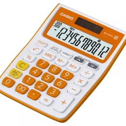 Solar and Battery Powered Basic Calculator