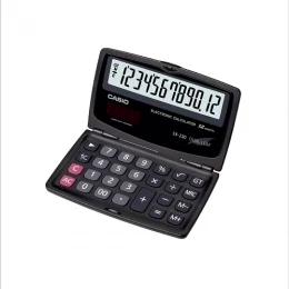Solar and Battery Portable Large Display Basic Calculator