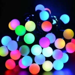 LED Color Changing Fairy Light Ball Shaped - 28 bulbs, LED Ball Shaped String Fairy Lights Multi-color, 28 LED Ball light, Party, Wedding decoration, Holiday lights