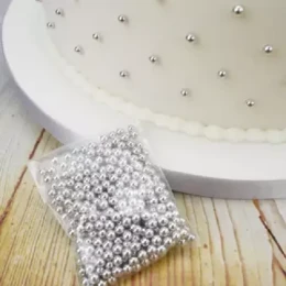 Silver Pearls - Sprinkle - Cake Decoration - Sugar Ball 25 gm