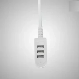 3-Port Portable USB With LED Light 3.0 Super Speed Hub with Keyboard/Mouse Sharing and File Transfer