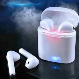 i7s TWS Wireless Bluetooth AirPods Earbuds with case -White