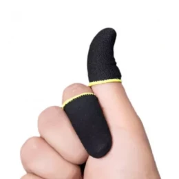 2 Pcs PUBG Finger Sleeves - Black Colour/Mobile Gaming Finger sleeves