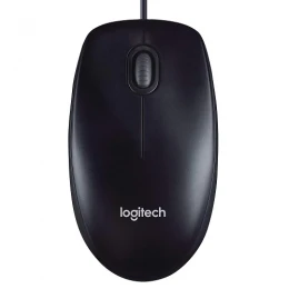 Logitech M90 Wired USB Mouse, 1000 DPI Optical Tracking, Ambidextrous PC / Mac / Laptop - Black