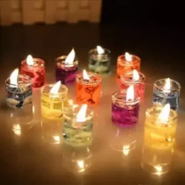 Jelly candle 6 ps multi color