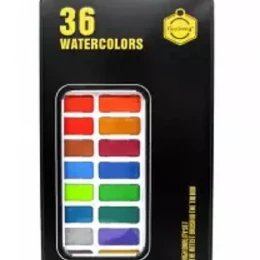 Keep Smiling Watercolors Cake Paint 36 Color Box For Professional Artists