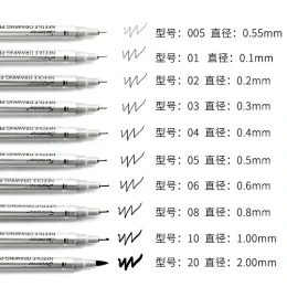 Superior Needle Drafting Pen,Professional Technical Drawing Pens (Pack of 10)