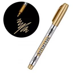 Baoke Metallic Color Marker Pen,metalic carftwork pen, Golden caraft pen , silver craft pen.