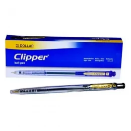 Dollar Clipper Ball Pen Black -10 pcs pack