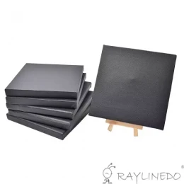Black Canvas Bord for acrylic,water and oil painting,painting canvas bord 10x10 inch - 1 pcs