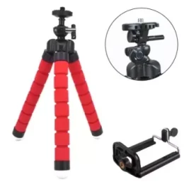 Flexible Octopus Tripod Holder Mount Stand - Red
