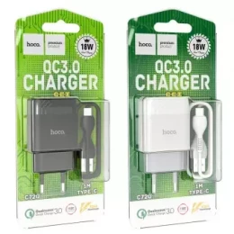 Wall charger “C72Q Glorious” QC3.0 EU plug set with cable