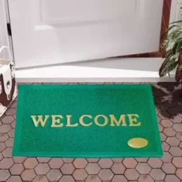 Welcome Door Mat PVC Bath mat Anti Slip For Home office (Color: Rendom)