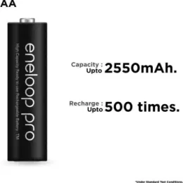Panasonic 2550mAh 4xAA Rechargeable Ni-MH Battery