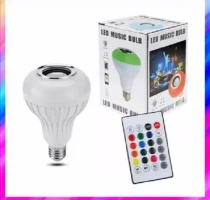 Smart Led Remote Control Bluetooth Music Speaker Bulb - AC, RGB remote control Bluetooth music bulb