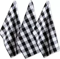 Kitchen Towels for Drying, Cleaning, Cooking, & Baking – Black & White