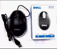 B100 Dell 3-Button Optical Wheel USB Wired Mouse