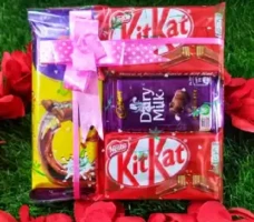 Chocolate Combo With Decorated Package- 4 Pcs Chocolates