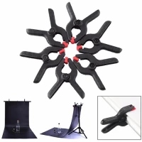 Photography Background Clips Mount Clamps For Backdrop Stand - 6Pcs