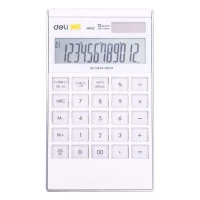 Deli M01211 Desktop Calculator 12 Digits - White Color