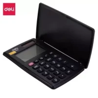 Pocket Calculator - 8 Digit - Black Color Deli E39219