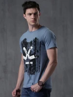 Men’s Stylish Design Half Sleeve Cotton Premium T-shirt HB-009