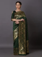 Printed Silk Saree With Blouse Piece For Women hb-0021