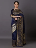 Printed Silk Saree With Blouse Piece For Women hb-006