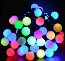 Decorative Ball Shaped LED Fairy Light RGB - 28 bulbs - _Multicolour