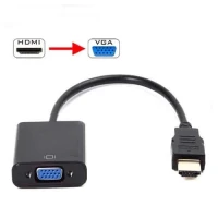 1080P HDMI Male to VGA Female Video Cable Cord Converter Adapter