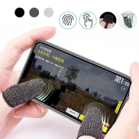 PUBG Finger Sleeves - Black Color /Mobile Gaming Finger sleeves