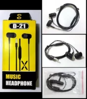 Earphone D21-In Ear Headphone for all Phone, Super Bass Stereo
