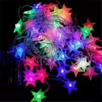 Star Shaped LED Light - Multi Color Decorative Light-15 feet