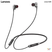 Lenovo HE08 Dual Dynamic Neckband Wireless Sports Headphones New Upgrade 4 Speakers HIFI Stereo HD Call Waterproof Neckband